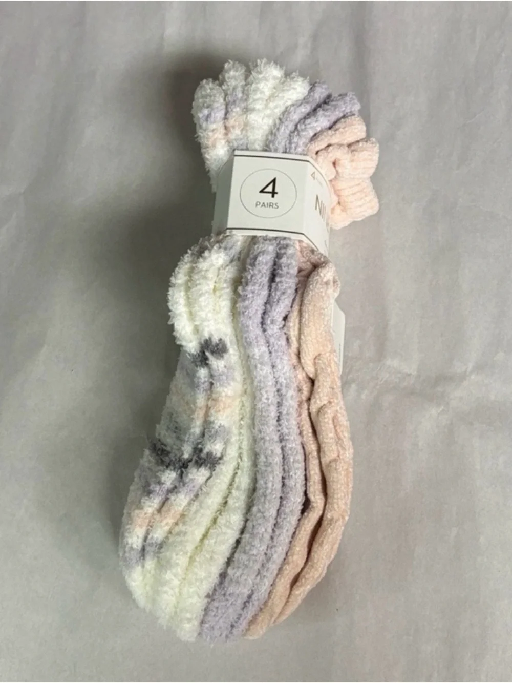 New Nine West Socks Women’s 4 Pair Soft Cozy Plush Fuzzy Lounge Socks Casual